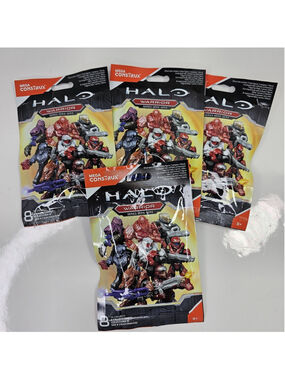 SEALED Mega Construx Halo Warrior Series Blind Bags CNC84 Lot of 4 2016 NEW